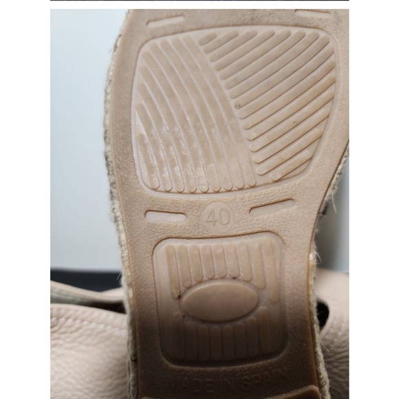 Anthropologie Maypol Pebbled Leather Espadrilles Size 40-feel like a 9 not 9.5. - Picture 4 of 4